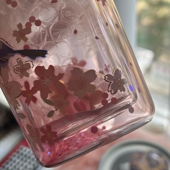 Starbucks Overseas China Cherry Blossom Glass Tumbler 2022 - Picture 6 of 9